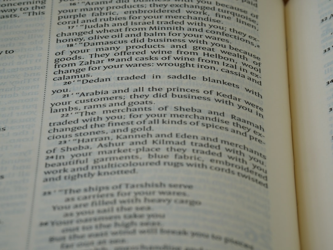 close up, bokeh, macro, blur, blurred background, close focus, bible, old testament, hebrew bible, christian, judaism, history, text, reading, bible study, devotions, text, NIV, New International Version, type, typography, canon, christianity, holy scripture, holy bible, scripture, old testament, hebrew bible, prophecy, exile, judgement, judgment, redemption, ezekiel, ezechiel, יְחֶזְקֵאל ,Yəḥezqēʾl, septuagint, book of ezekiel, prophet, prophecy, son of buzi, destruction of jerusalem, restoration of israel, restoration, babylonian captivity, babylon,